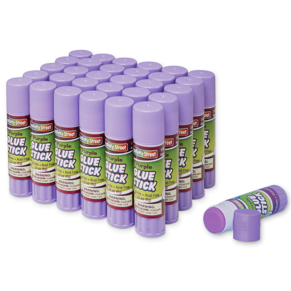 Creativity Street Glue Sticks, Purple, 0.28 oz., PK120 PAC3384-30